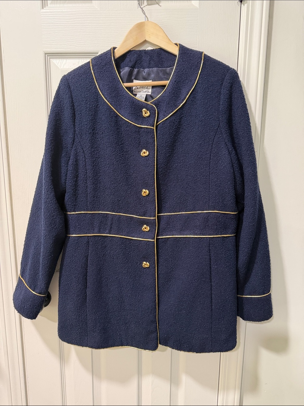 Linea by Louis Dell'Olio Navy Jacket with Gold Trim